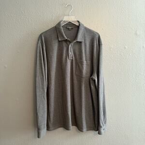 Vince Long Sleeve Pocket Polo Size XXL